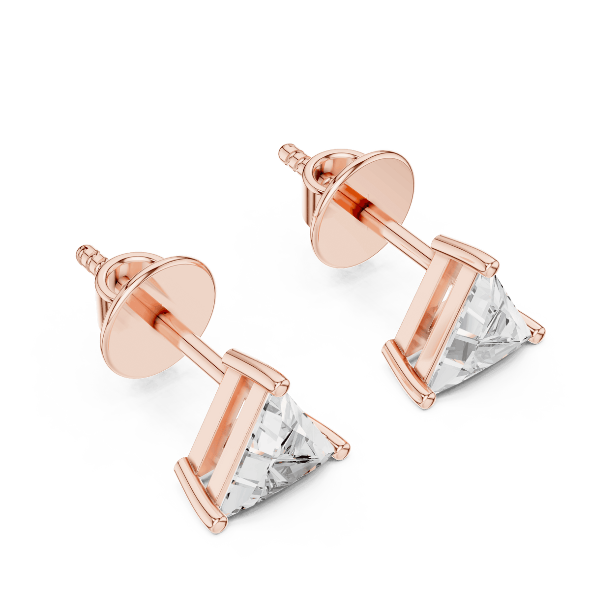 Classic Solitaire Diamond Stud Earrings Orova jewels