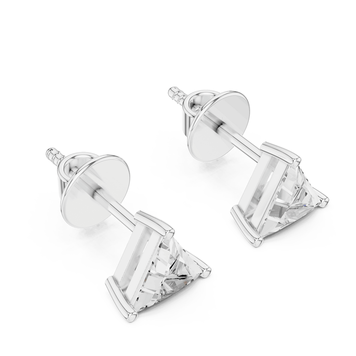 Classic Solitaire Diamond Stud Earrings Orova jewels