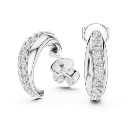 Classic Diamond Hoop Earring Orova jewels