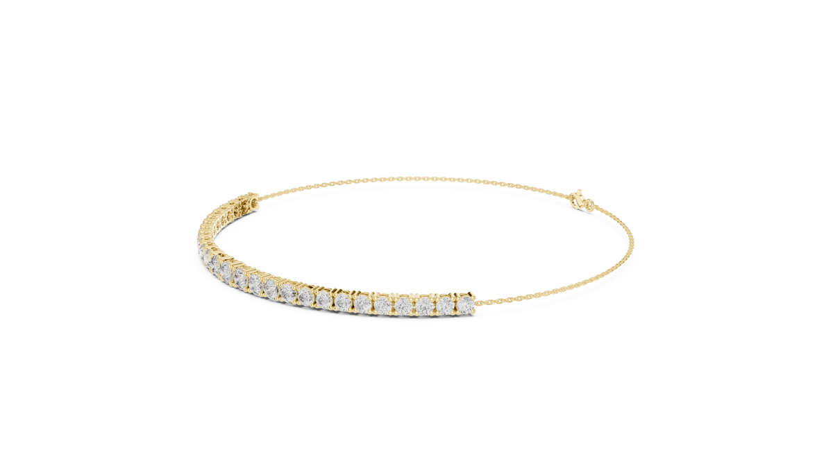 Adjustable Round Diamond Tennis Bracelet Orova jewels