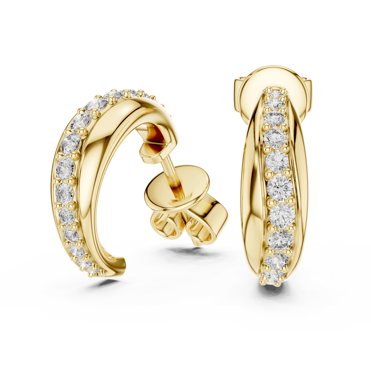 Classic Diamond Hoop Earring Orova jewels