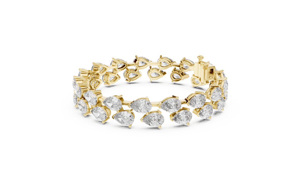 Pear Cut Diamond Tennis Bracelet Orova jewels