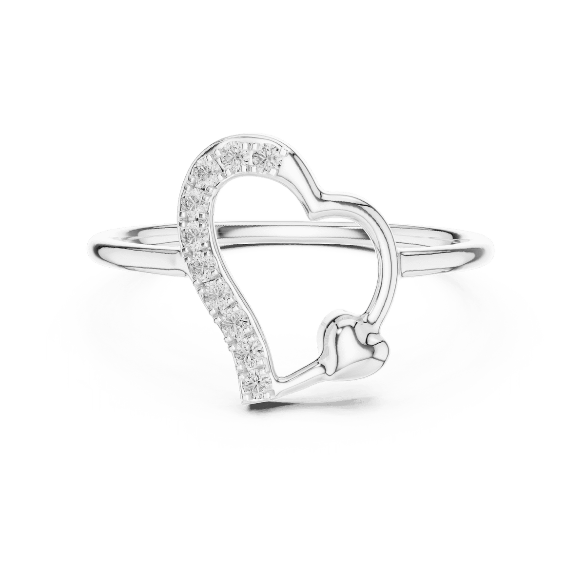 Princess Halo Diamond Engagement Ring featuring a square halo setting with brilliant accent stones and a polished band by Orova Jewels.
