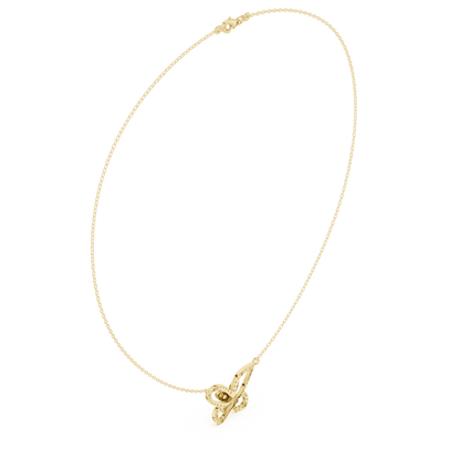 Butterfly diamond pendant necklace featuring a delicate butterfly-inspired design on a fine chain by Orova Jewels.