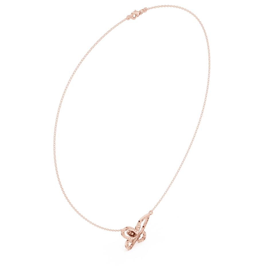 Butterfly diamond pendant necklace featuring a delicate butterfly-inspired design on a fine chain by Orova Jewels.