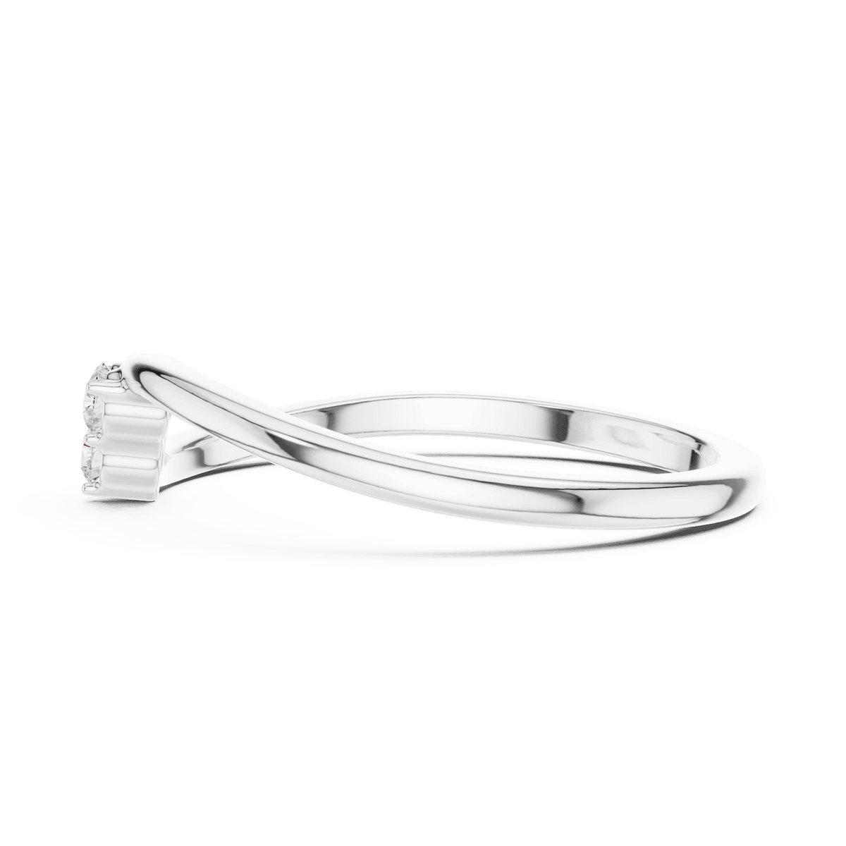 Toi et Moi Diamond Ring featuring two brilliant round stones set side by side on a sleek polished band by Orova Jewels.