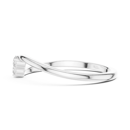 Toi et Moi Diamond Ring featuring two brilliant round stones set side by side on a sleek polished band by Orova Jewels.