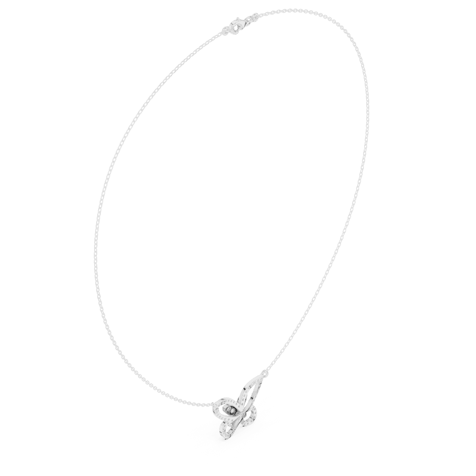 Butterfly diamond pendant necklace featuring a delicate butterfly-inspired design on a fine chain by Orova Jewels.