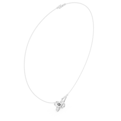 Butterfly diamond pendant necklace featuring a delicate butterfly-inspired design on a fine chain by Orova Jewels.