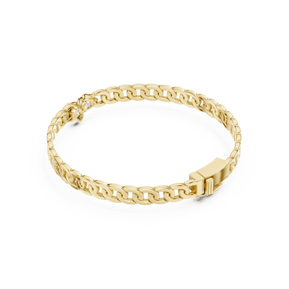 Butterfly diamond chain bracelet featuring polished interlocking links and a sparkling butterfly centerpiece by Orova Jewels.