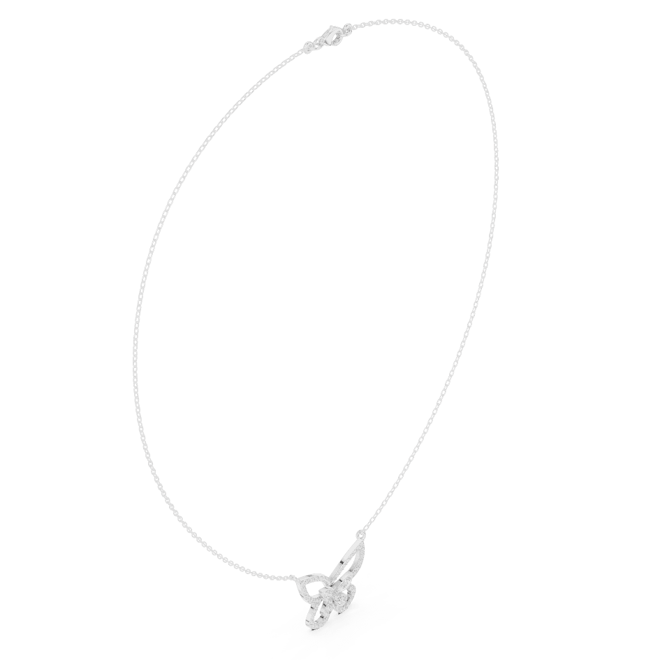 Butterfly diamond pendant necklace featuring a delicate butterfly-inspired design on a fine chain by Orova Jewels.