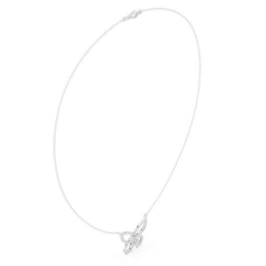 Butterfly diamond pendant necklace featuring a delicate butterfly-inspired design on a fine chain by Orova Jewels.