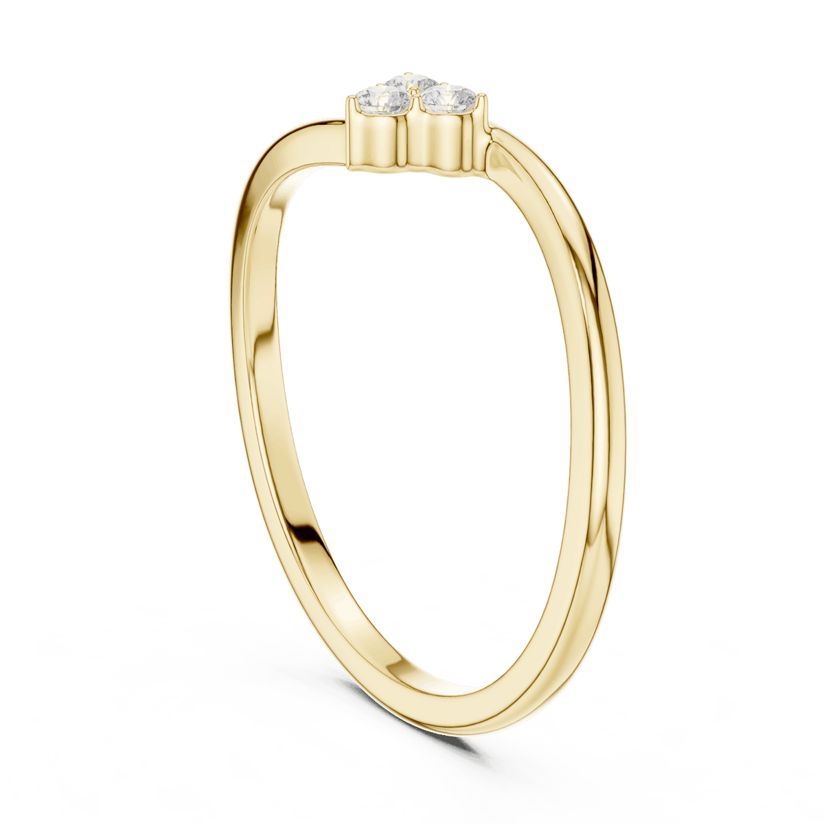 Toi et Moi Diamond Ring featuring two brilliant round stones set side by side on a sleek polished band by Orova Jewels.