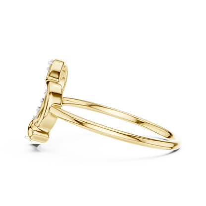 Princess Halo Diamond Engagement Ring featuring a square halo setting with brilliant accent stones and a polished band by Orova Jewels.