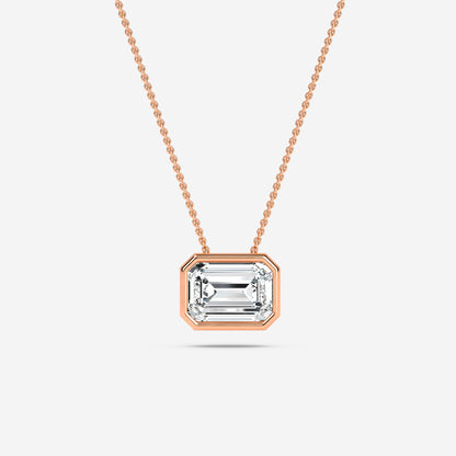 Emerald Solitaire Pendant