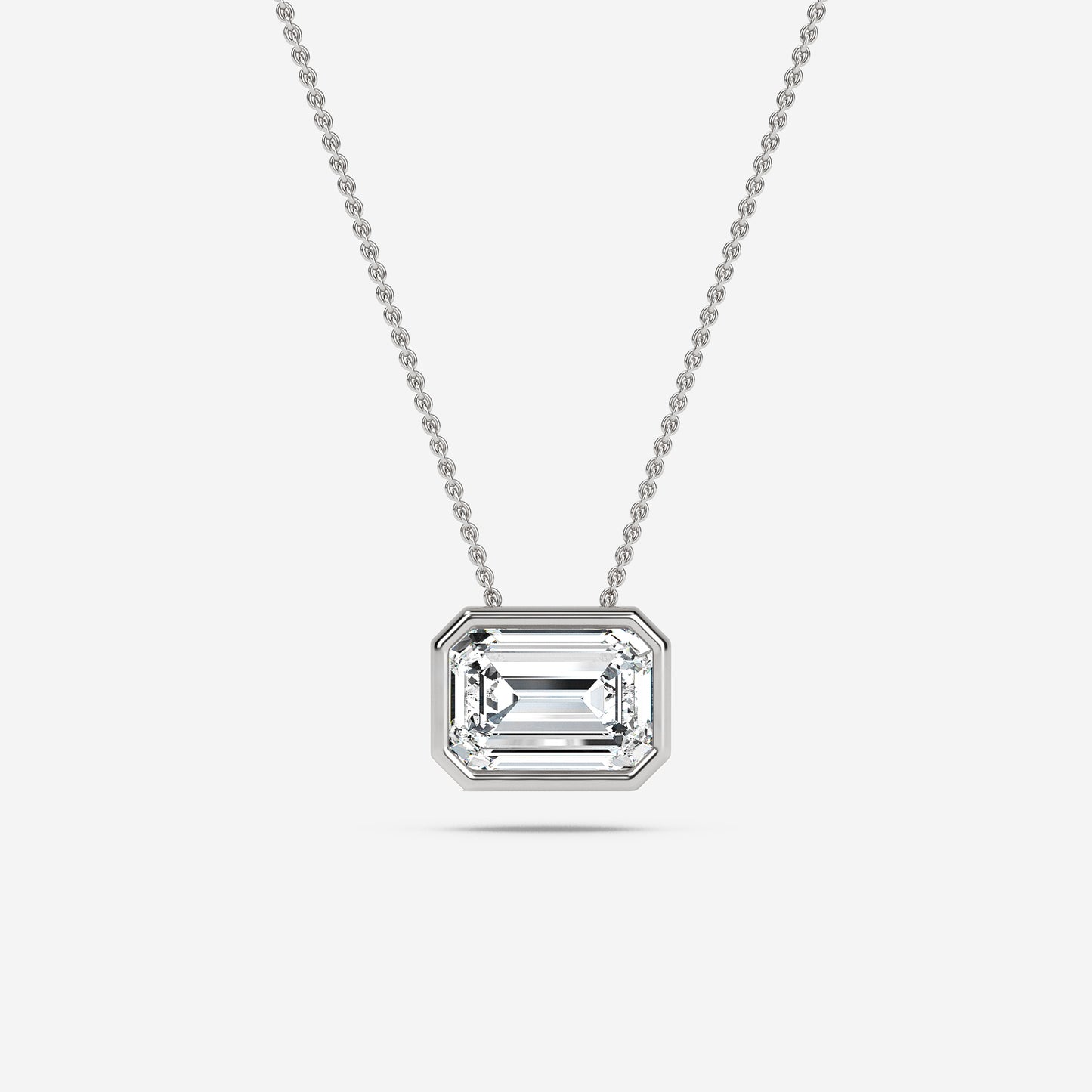 Emerald Solitaire Pendant