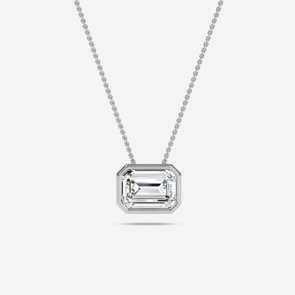 Emerald Solitaire Pendant