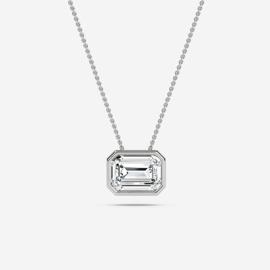 Emerald Solitaire Pendant