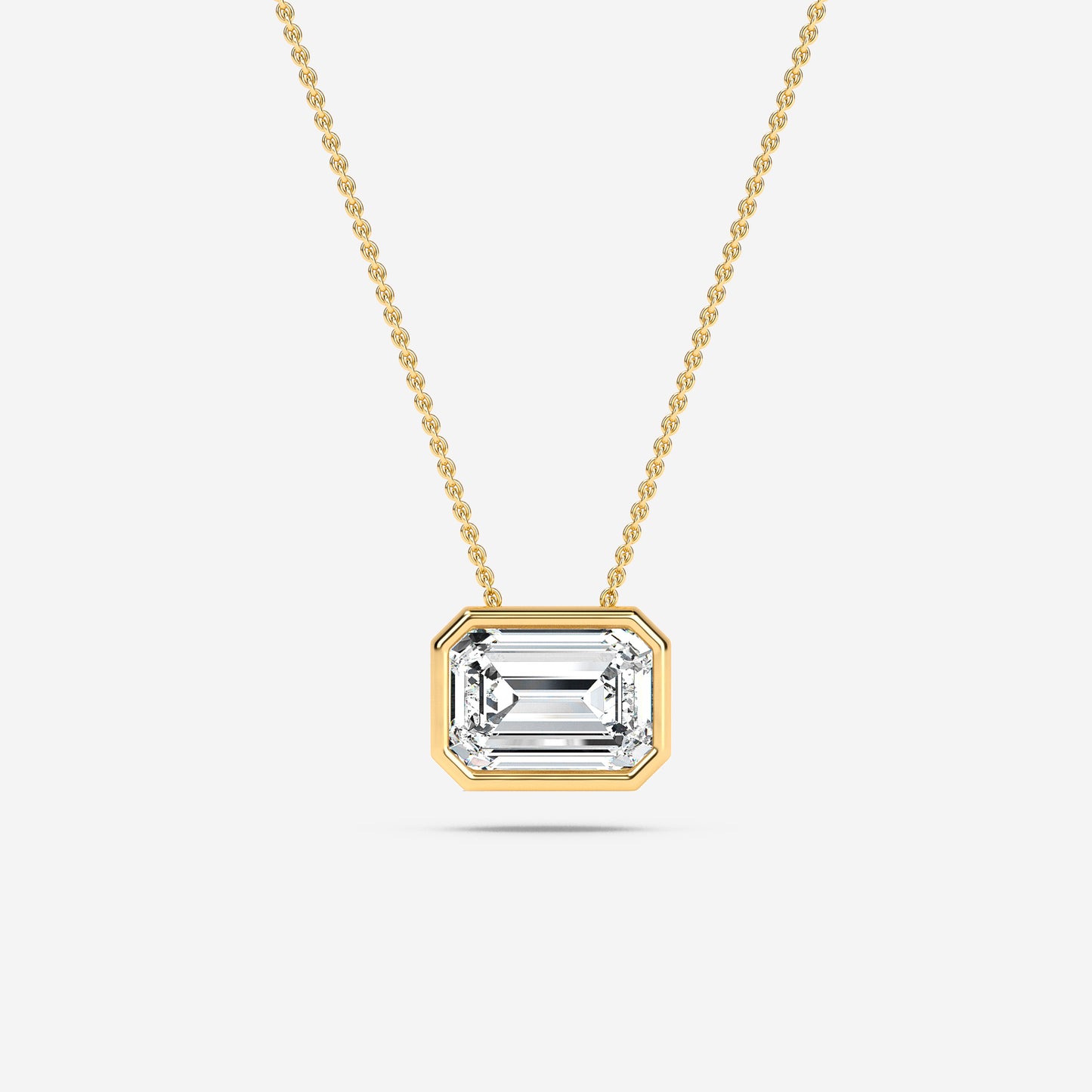 Emerald Solitaire Pendant