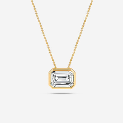 Emerald Solitaire Pendant