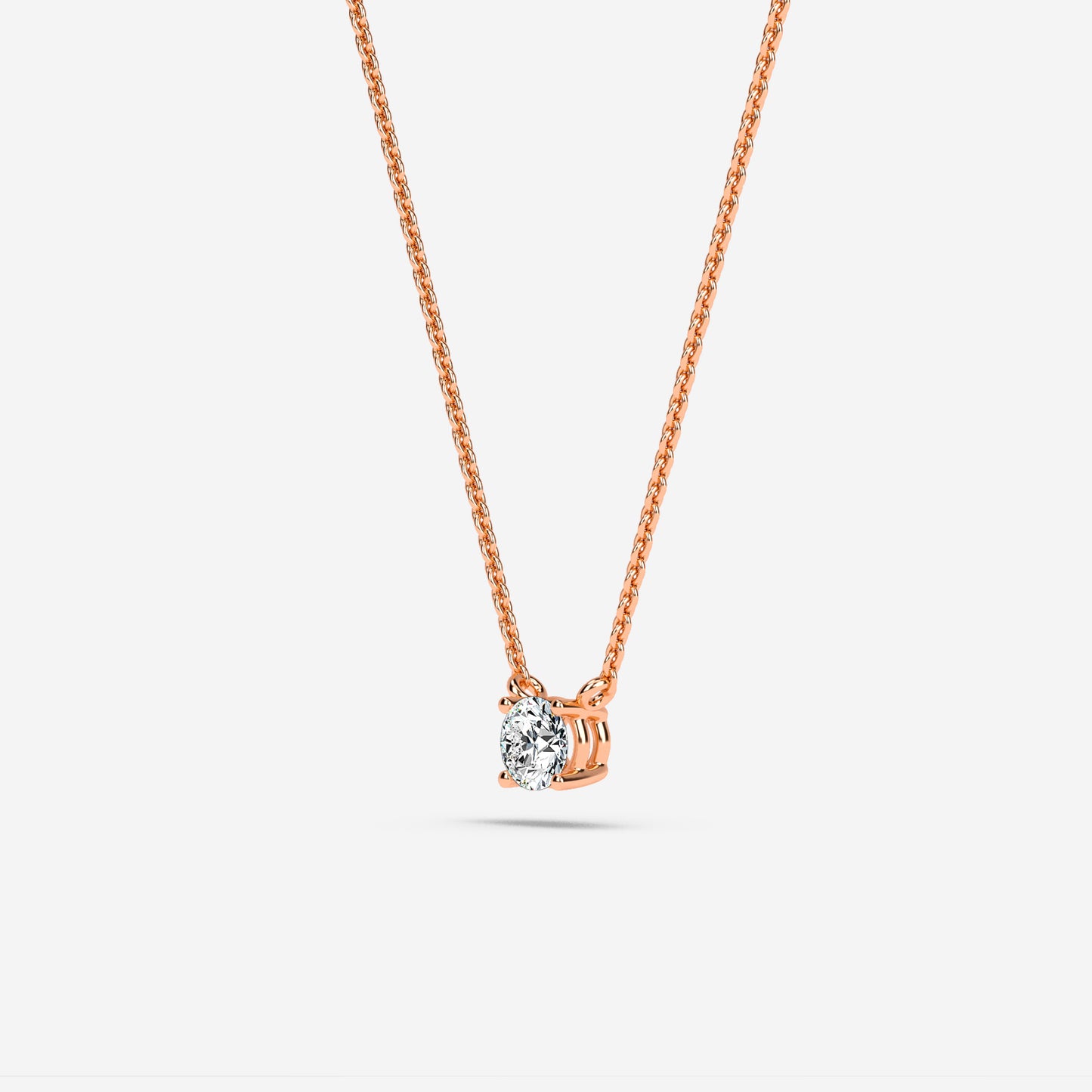 Round Solitaire Pendant