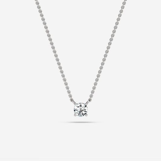 Round Solitaire Pendant
